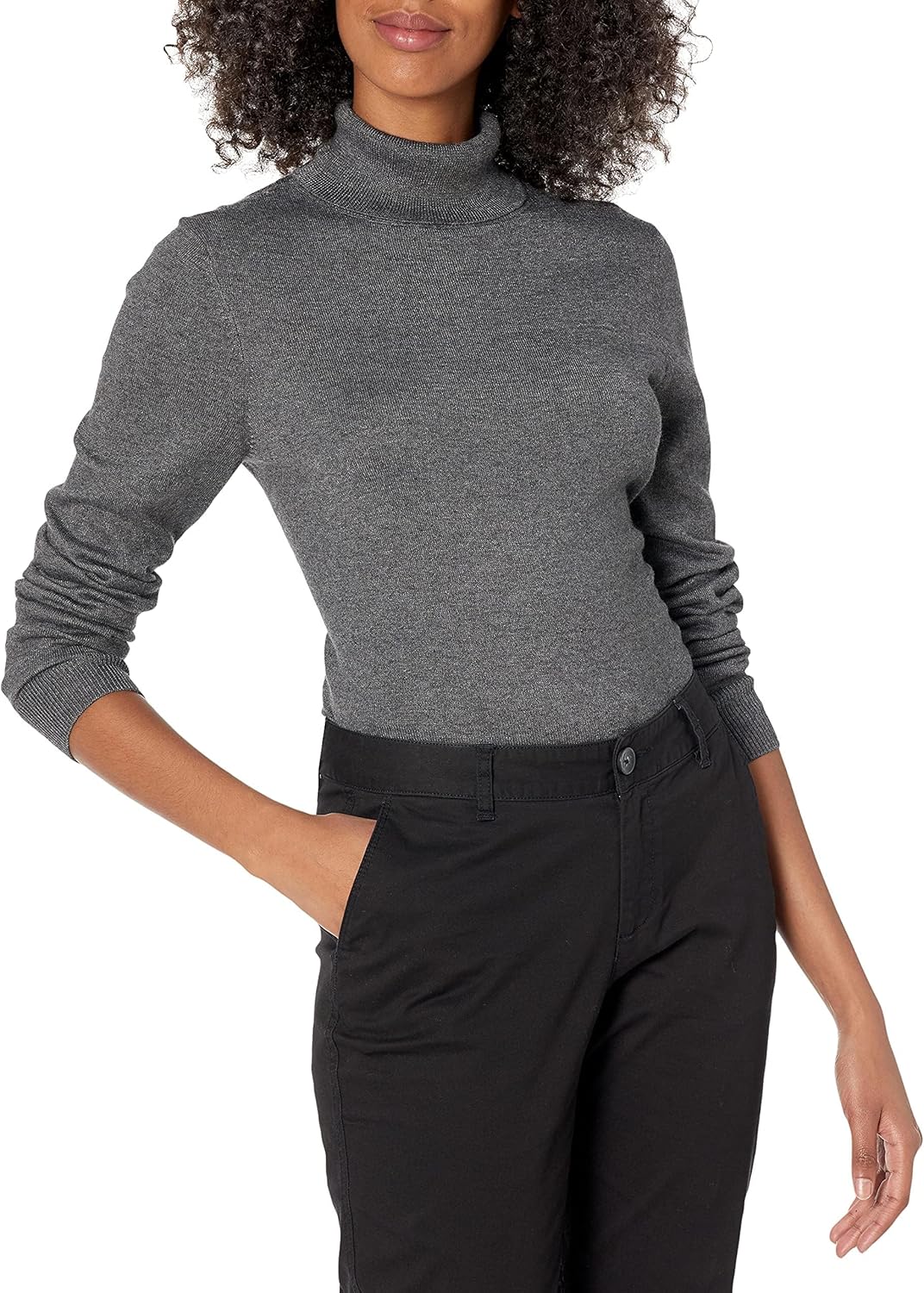 Women’s Classic-Fit Lightweight Long-Sleeve Turtleneck Sweater (Available in Plus Size)