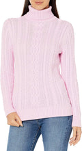 Women’s Fisherman Cable Turtleneck Sweater (Available in Plus Size)